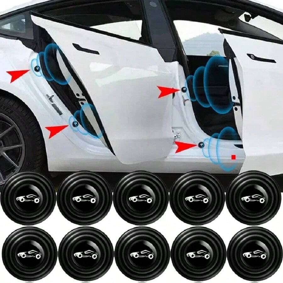 Juego de 4 almohadillas de silicona anticolisión para puerta de coche